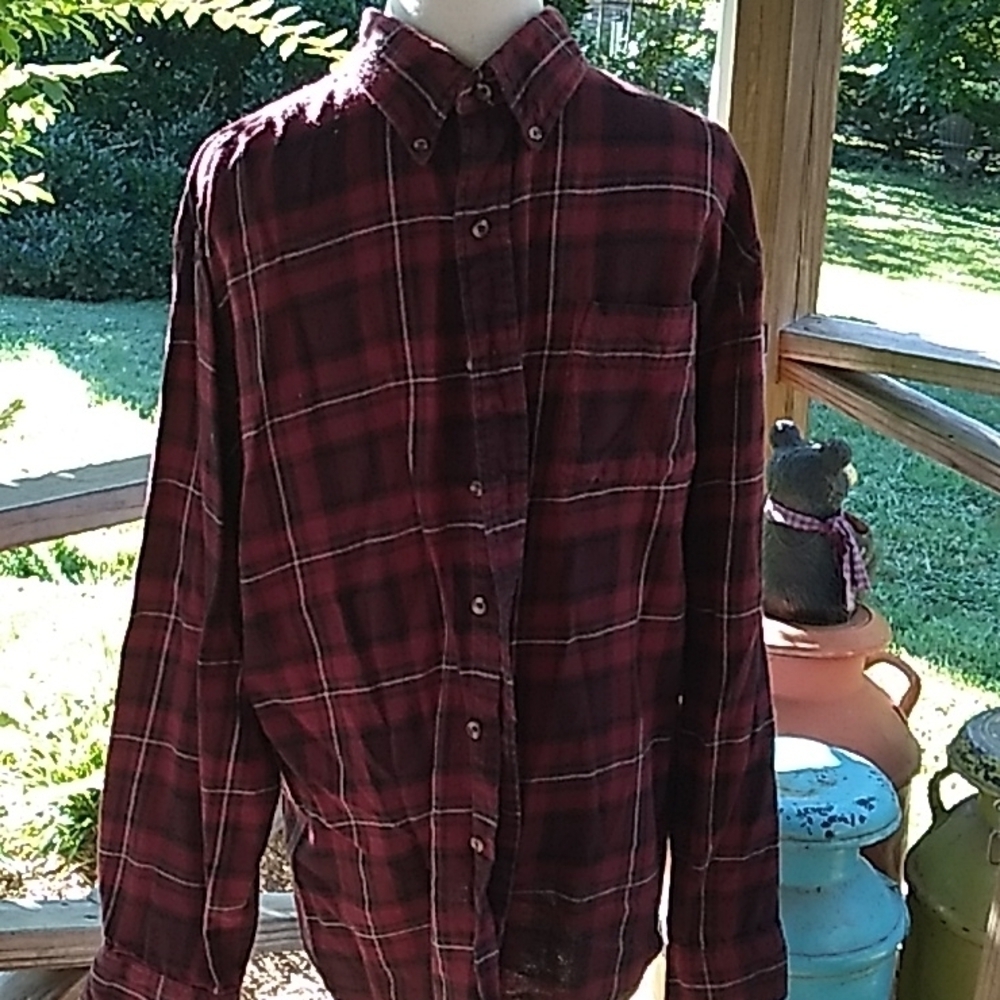 Vintage 1990s Y2K Arrow XL flannel casual button down shirt